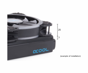 Alphacool Shroud & decoupling 120 mm (tloušťka 7 mm), ins...