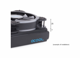 Alphacool Shroud & decoupling 120 mm (tloušťka 7 mm), instalační rám