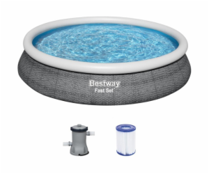 Fast Set Aufstellpool-Set, O 457cm x 84cm, Schwimmbad