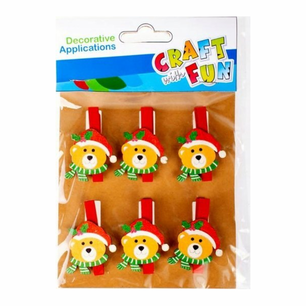 Craft with Fun DEKORACE BN HODINY MIS 6KS CF PBH 12/144