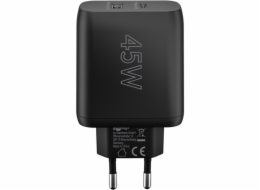 duální rychlá nabíječka goobay USB-C PD 45 wattů