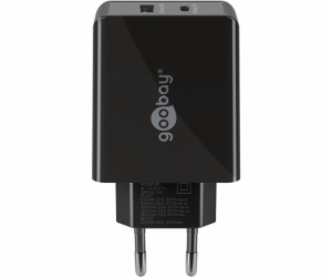 duální rychlá nabíječka goobay USB-C PD 30 wattů