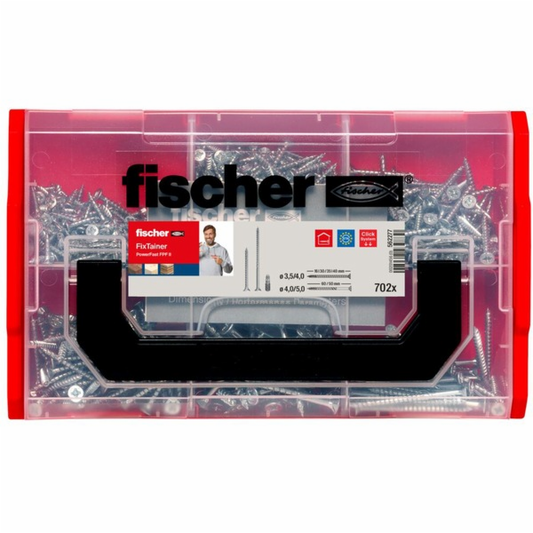 fischer FixTainer PowerFast II zápustná hlava PZ, sada šr...