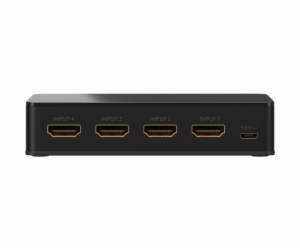 goobay Přepínač HDMI 4 na 1 (4K @ 60 Hz), přepínač HDMI