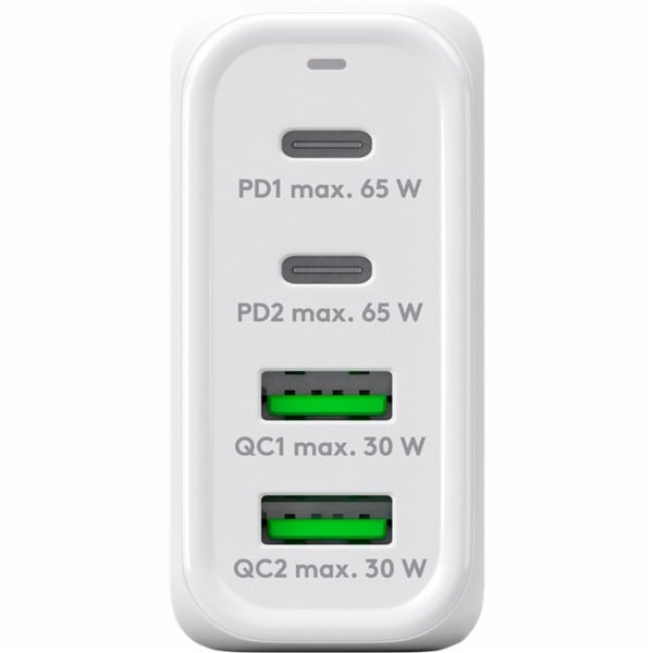 goobay USB-C víceportová rychlá nabíječka, PD, GaN, 68 wattů