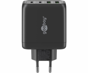 goobay USB-C víceportová rychlá nabíječka, PD, GaN, 68 wattů