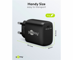 Goobay USB-C PD GaN rychlonabíječka 25W