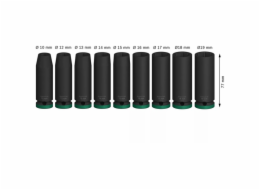 Bosch "PRO Impact sada nástrčných 1/2", 9 kusů"
