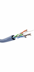 Goobay Síťový kabel Cat.6a, U/UTP (modrý, 100 metrů)
