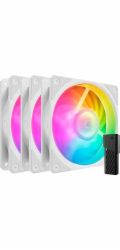 Cooler Master Mobius 120P ARGB 120x120x25 (bílá, balení po 3 kusech, 120 mm)