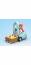 Playmobil 71691 Junior: Tržní stánek s biopotravinami a vysokozdvižný vozík