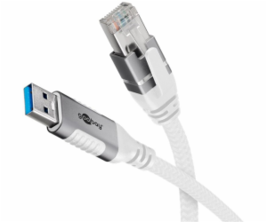 goobay Ethernetový kabel USB-A 3.2 Gen1 samec > RJ-45 sam...