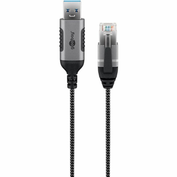 goobay Ethernetový adaptérový kabel USB-A 3.2 Gen1 > RJ-4...