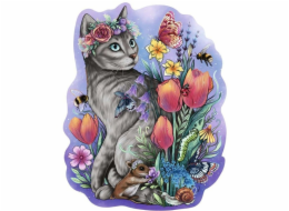 Dřevěné puzzle Ravensburger Spring Cat