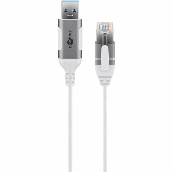 goobay Ethernetový adaptérový kabel USB-A 3.2 Gen1 > RJ-4...