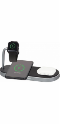 VERBATIM Bezdrátová nabíječka 3v1 Qi MFi Dual pro IPhone a Apple Watch WCS-03