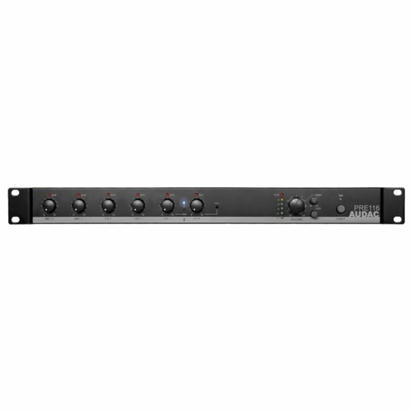 Audac AUDAC PRE116 6kanálový stereo předzesilovač