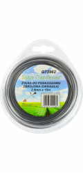 GEKO Struna do sekačky zesílená, 2,4mm, 15m, kulatý profil, nylon GEKO