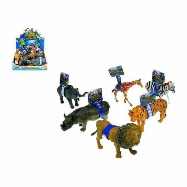 Figurka hrocha Divoká zvířata 25cm. 6 druhů 2096B mix cen...