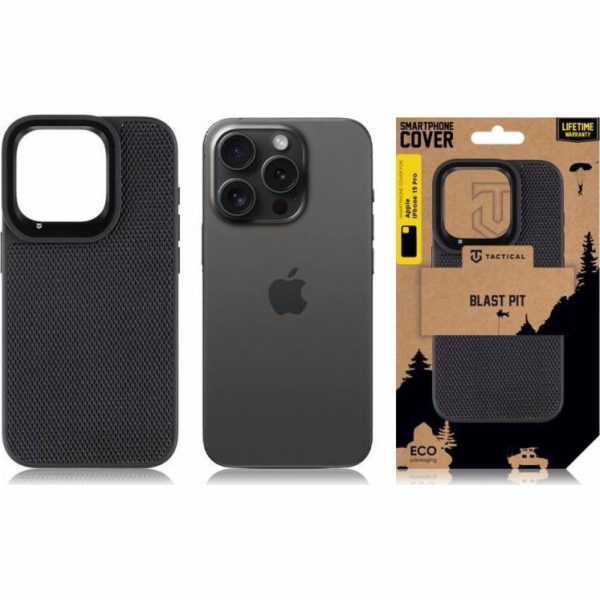 Tactical  Blast Pit Cover pro Apple iPhone 15 Pro Black s...