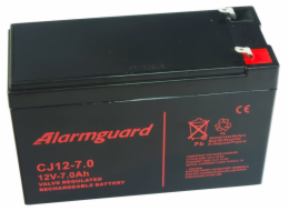 ALARMGUARD CJ12-7 Bezúdržbový olověný akumulátor 12V, kapacita 7Ah, životnost 5 let