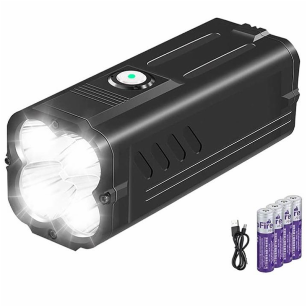 NABÍJECÍ LAMPA 6000LM 4X18W4X18650 IP44
