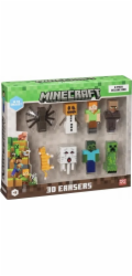 MINECRAFT 3D ERASERS - 8 PACK DELUXE BOX VER.B