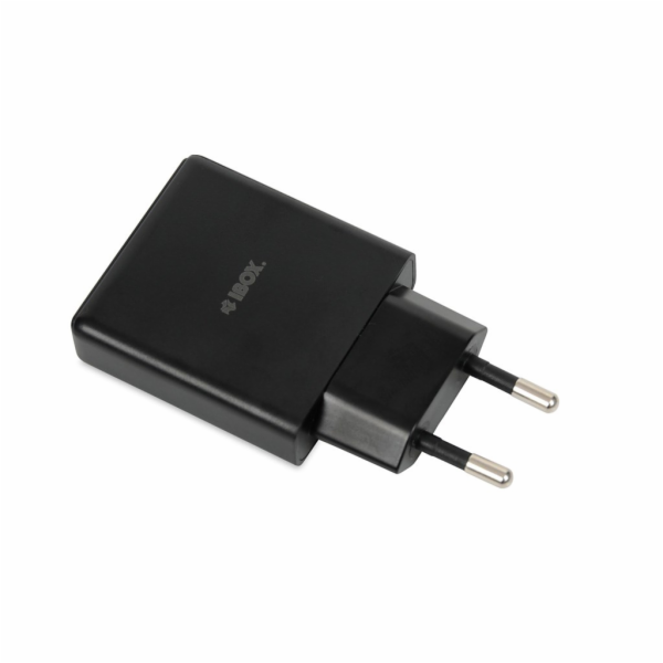 iBOX C-43 Slim GaN PD30W síťová nabíječka, černá