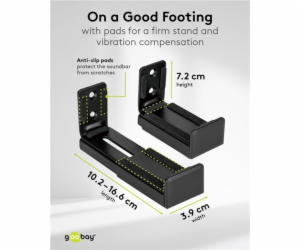 univerzální nástěnný držák na soundbar goobay