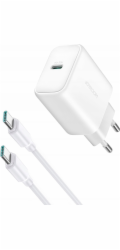Joyroom power charger JR-TCF24 with C-C cable 30W 1m (white)