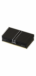 Kingston FURY Renegade Pro - DDR5 - sada - 128 GB: 8 x 16 GB - DIMM 288-pin - 6400 MHz / PC5-51200 - CL32 - 1.4 V - registrovaná - ECC - černá
