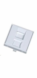 Modul neosazený 1x RJ45, 45x45 mm s prachovkou