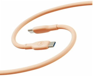 Motorola Silikonový kabel USB-C na USB-C 2m, 5A Peach