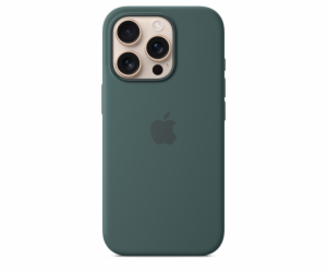 iPhone 16 Pro Silicone Case with MS - Lake Green