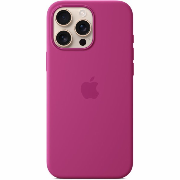 iPhone 16 Pro Max Silicone Case with MS - Fuchsia
