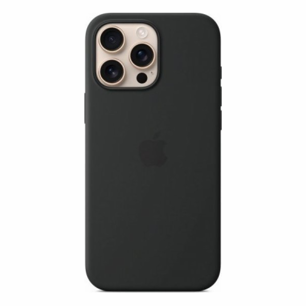 iPhone 16 Pro Max Silicone Case with MS - Black