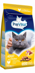 PREVITAL Cat Food Adult s kuřecím - suché krmivo pro kočky - 1,4 kg
