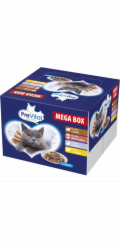 PREVITAL Cat Food Megabox s jehněčím, hovězím, králíkem a kuřetem v omáčce - mokré krmivo pro kočky - 24 x 100g