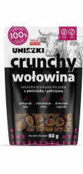 UNISZKI Crunchy Hovězí s petrželí a kopřivou - pochoutka pro psa - 80g