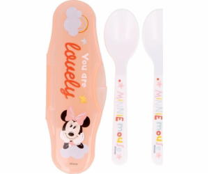 Minnie Mouse Minnie Mouse - lžička pro krmení 2 ks + pouz...