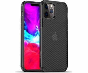 Kryt Crong Crong Hybrid Carbon - iPhone 12 Pro Max, černý