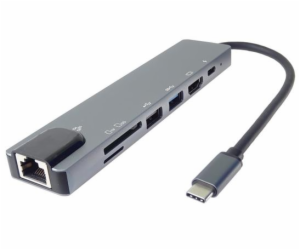 PremiumCord Adaptér USB-C na HDMI + USB3.0 + USB2.0 + PD ...