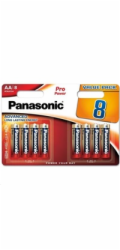 PANASONIC Alkalické baterie Pro Power LR6PPG/8BW AA 1,5V (Blistr 8ks)