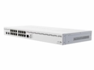 Mikrotik CCR2004-16G-2S+ router zapojený do sítě Gigabit Ethernet Bílá