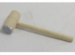 Palička na maso dřevěná s kovovým koncem