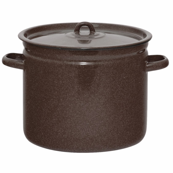 Hrnec gastro 7 l/24 cm s poklicí Olymp dekor hnědý granit