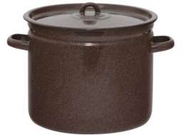 Hrnec gastro 7 l/24 cm s poklicí Olymp dekor hnědý granit