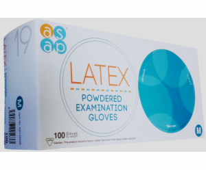 Rukavice ASAP LATEX s pudrem "L" jednorázové 100 ks