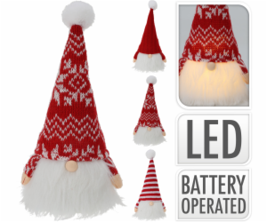 Skřítek Vánoční svítící LED 23 cm