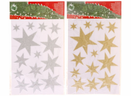 Nálepky na okno vánoční hvězdy
